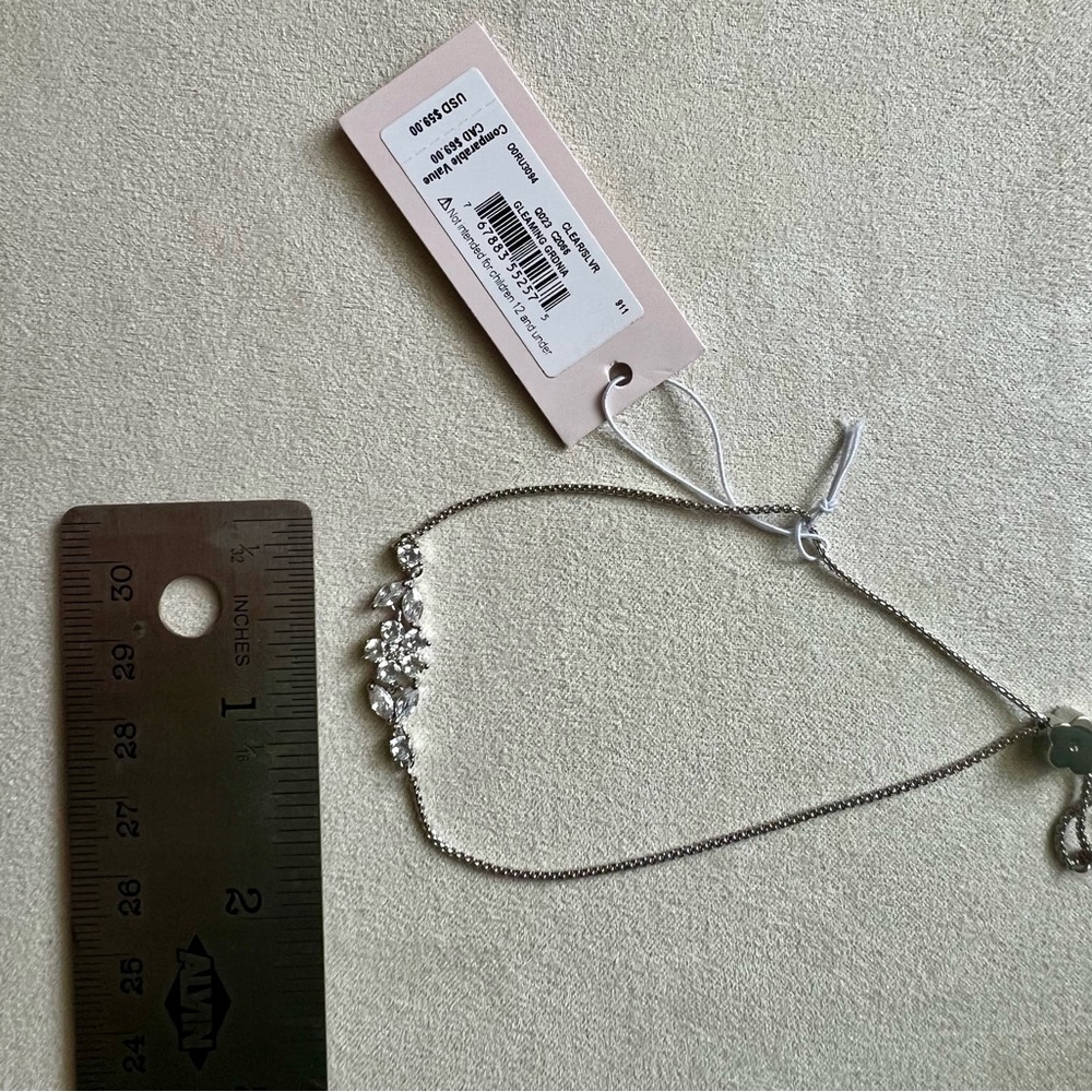 NWT Kate Spade Gleaming Gardenia Flower Slider Bracelet - Picture 7 of 12